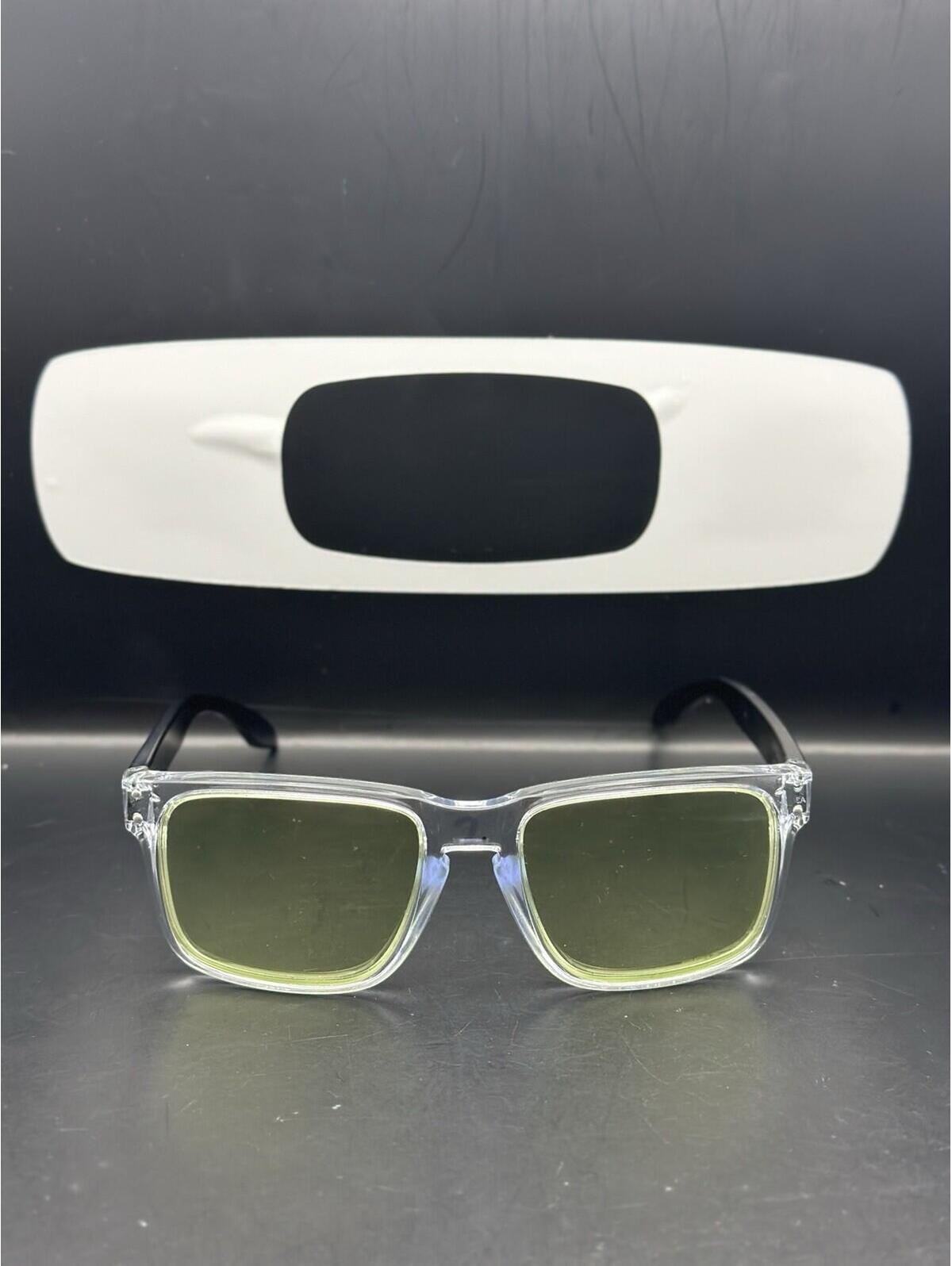 Oakley Holbrook Polished Clear/Matte Black Prizm Gaming Lenses